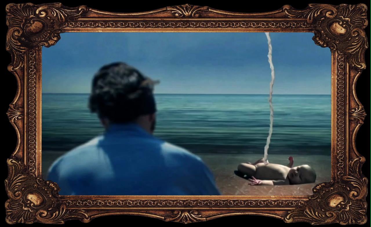 Still from the short film "BOTH", a narrative collage built from more than 15,000 photographs