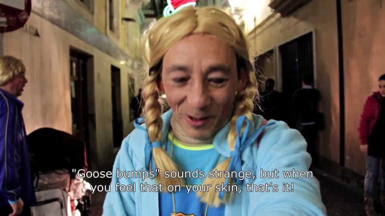 Carnival singer from the documentary "The Singing City"